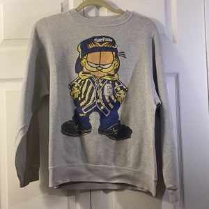 Vintage Garfield Grey Crewneck Pullover